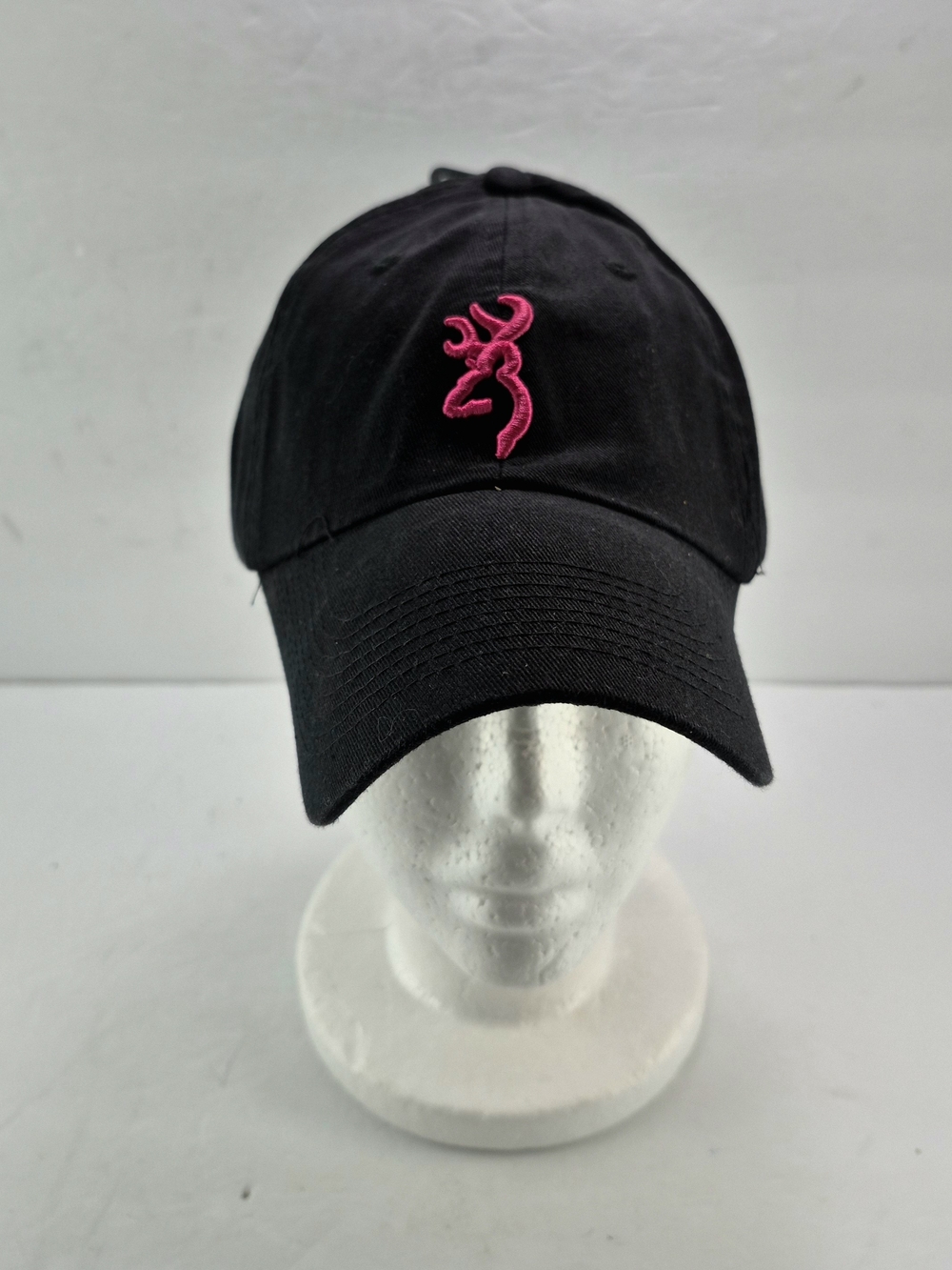 NWT Browning Women's Black Baseball Cap Pink Buckmark Logo Gorpcore Hunting